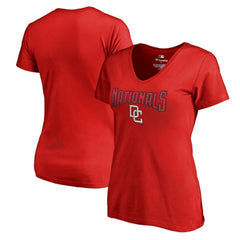 Washington Nationals Women's Core Wahconah V-Neck T-Shirt - Red T-shirts