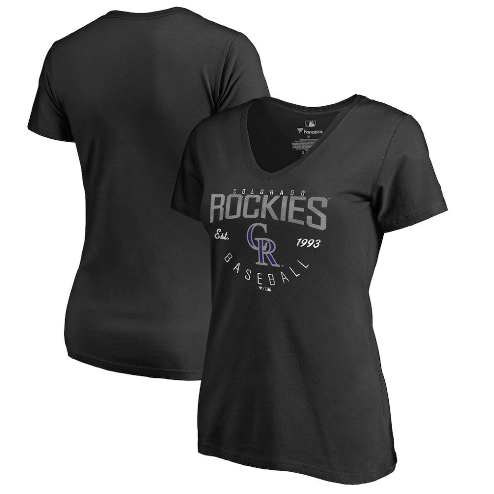 Colorado Rockies Women's Live For It T-Shirt - Black T-shirts