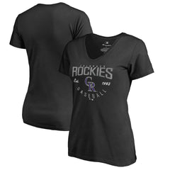 Colorado Rockies Women's Live For It T-Shirt - Black T-shirts