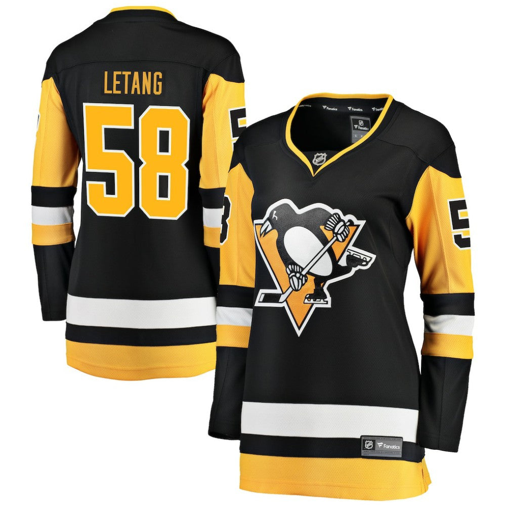 NHL Kris Letang Pittsburgh Penguins Fanatics Women's Home Breakaway Jersey - Black
