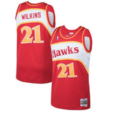 NBA Dominique Wilkins Atlanta Hawks 1986/87 Hardwood Classics Swingman Jersey - Red