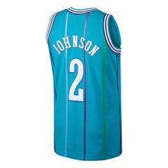 NBA Larry Johnson Charlotte Hornets 1992/93 Hardwood Classics Swingman Jersey - Teal