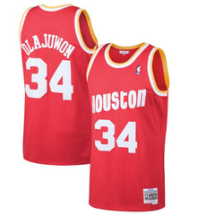NBA Hakeem Olajuwon Houston Rockets 1993/94 Hardwood Classics Swingman Jersey - Red