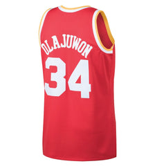 NBA Hakeem Olajuwon Houston Rockets 1993/94 Hardwood Classics Swingman Jersey - Red