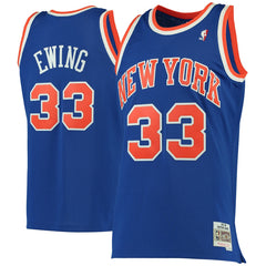 NBA Patrick Ewing New York Knicks 1991/92 Hardwood Classics Swingman Jersey - Blue