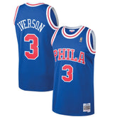 NBA Allen Iverson Philadelphia 76ers 1996/97 Hardwood Classics Swingman Jersey - Royal