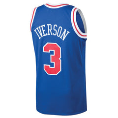 NBA Allen Iverson Philadelphia 76ers 1996/97 Hardwood Classics Swingman Jersey - Royal
