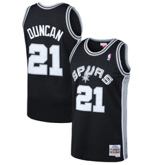 NBA Tim Duncan San Antonio Spurs 1998/99 Hardwood Classics Swingman Jersey - Black
