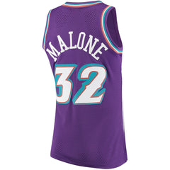 Karl Malone Utah Jazz 1996/97 Hardwood Classics Swingman Jersey Purple