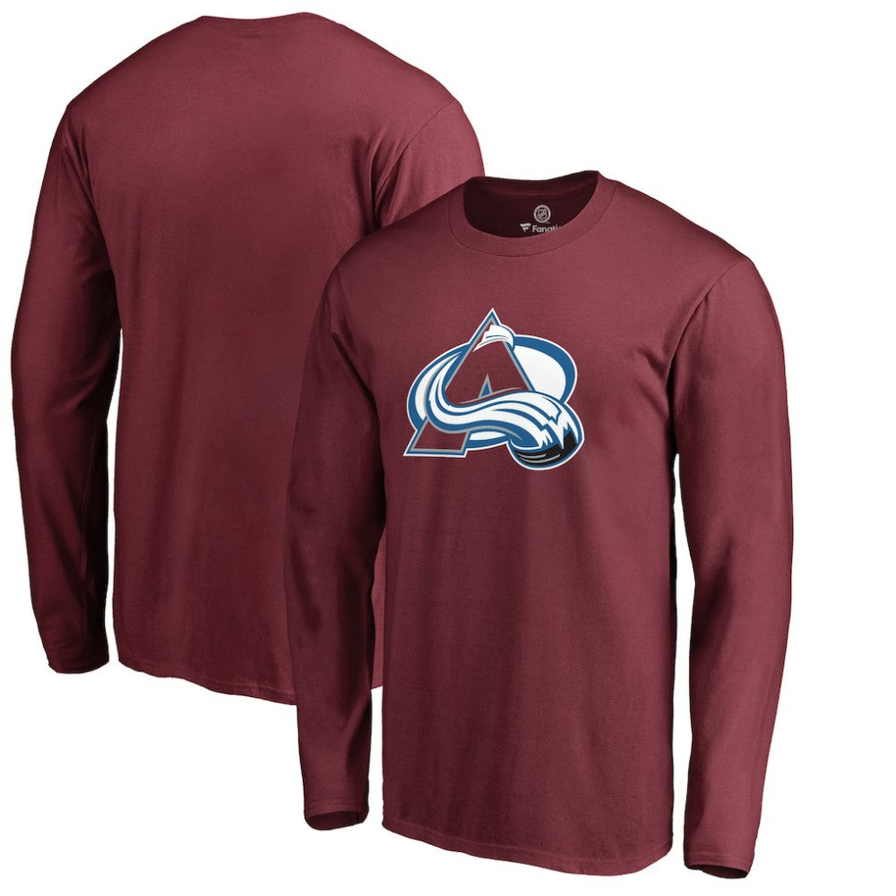 NHL Colorado Avalanche Primary Logo 2 Long Sleeve T-Shirt - Maroon