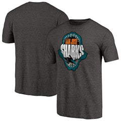 NHL San Jose Sharks Hometown Collection Chomp Tri-Blend T-Shirt - Black