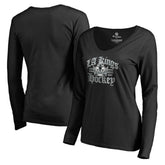 NHL Los Angeles Kings Women's Hometown Collection The Crown Long Sleeve T-Shirt - Black