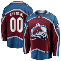 NHL Colorado Avalanche Fanatics Home Breakaway Custom Jersey - Maroon