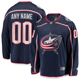 NHL Columbus Blue Jackets Fanatics Home Breakaway Custom Jersey - Navy