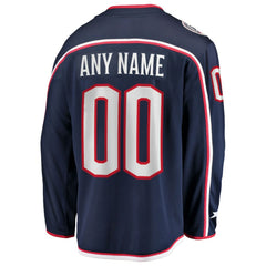 NHL Columbus Blue Jackets Fanatics Home Breakaway Custom Jersey - Navy