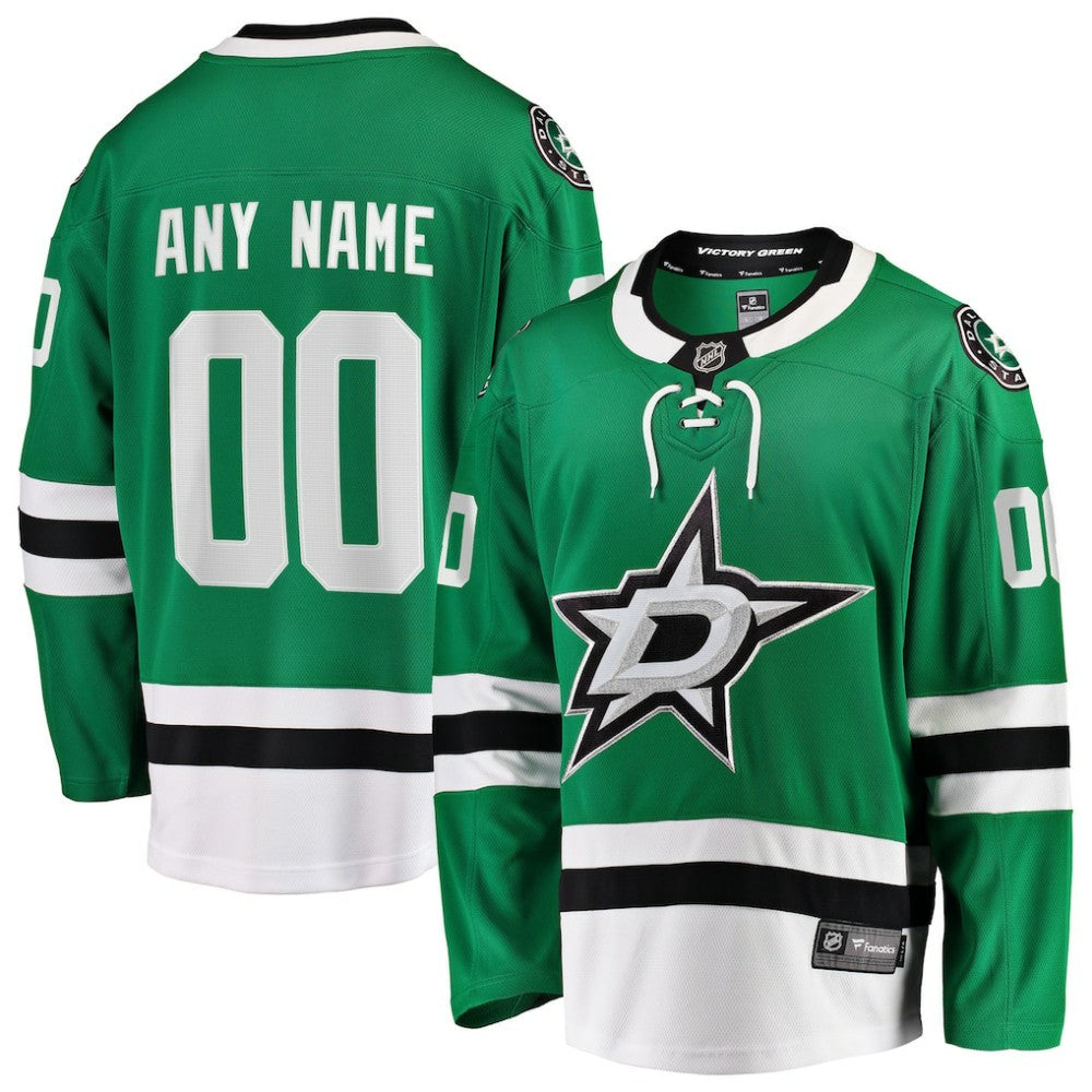 NHL Dallas Stars Fanatics Home Breakaway Custom Jersey - Green