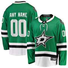 NHL Dallas Stars Fanatics Home Breakaway Custom Jersey - Green