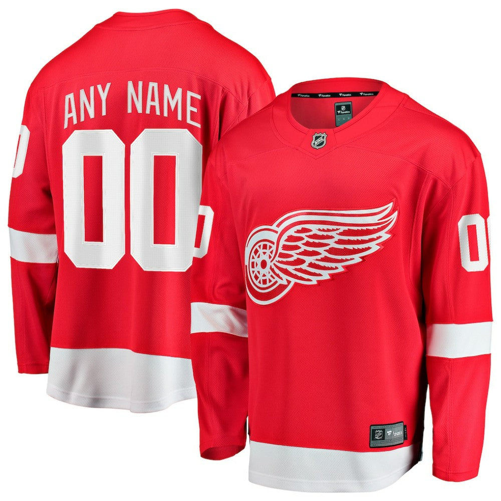 NHL Detroit Red Wings Fanatics Home Breakaway Custom Jersey - Red