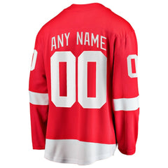 NHL,Custom Detroit Red Wings Fanatics Home Breakaway Custom Jersey - Red