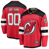 NHL,Custom New Jersey Devils Fanatics Home Breakaway Custom Jersey - Red