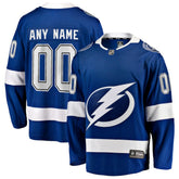 NHL,Custom Tampa Bay Lightning Fanatics Home Breakaway Custom Jersey - Blue