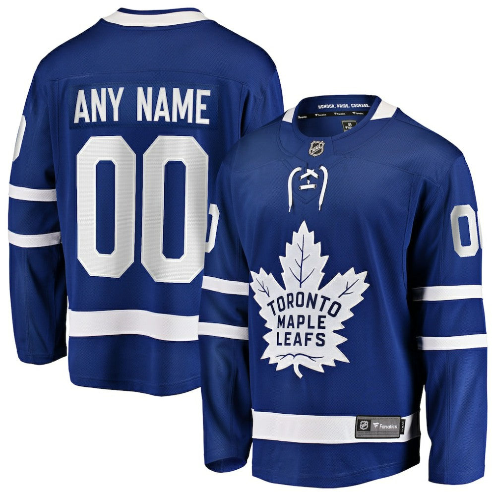 NHL Toronto Maple Leafs Fanatics Home Breakaway Custom Jersey - Blue