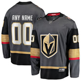 NHL,Custom Vegas Golden Knights Fanatics Alternate Breakaway Custom Jersey - Gray