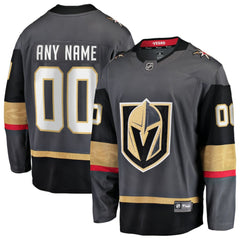 NHL Vegas Golden Knights Fanatics Alternate Breakaway Custom Jersey - Gray