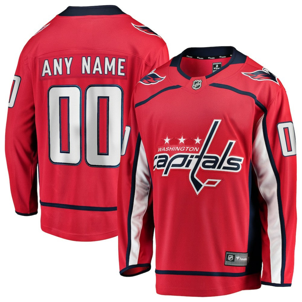 NHL Washington Capitals Fanatics Home Breakaway Custom Jersey - Red