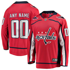 NHL Washington Capitals Fanatics Home Breakaway Custom Jersey - Red