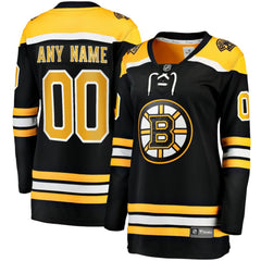 NHL Boston Bruins Fanatics Women's Home Breakaway Custom Jersey - Black