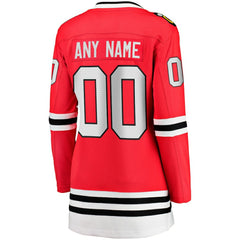 NHL Chicago Blackhawks Fanatics Women's Home Breakaway Custom Jersey - Red