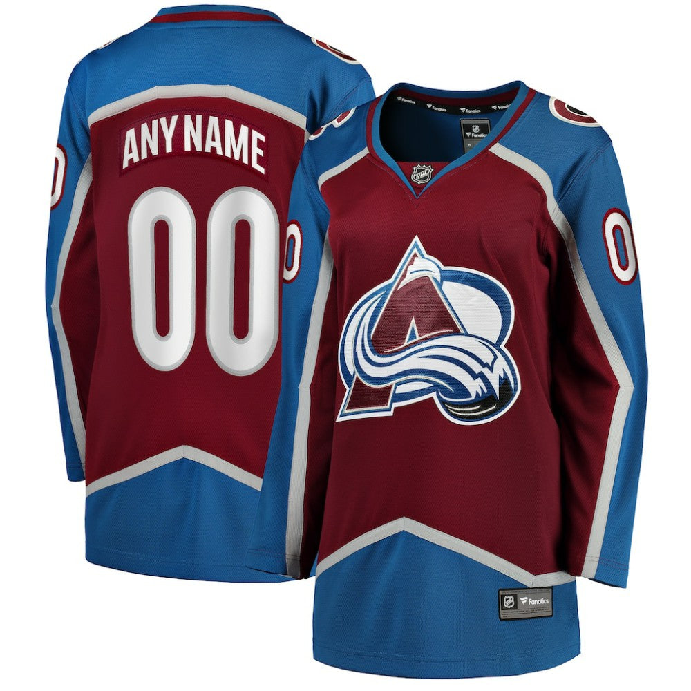 NHL Colorado Avalanche Fanatics Women's Home Breakaway Custom Jersey - Maroon