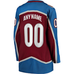 NHL Colorado Avalanche Fanatics Women's Home Breakaway Custom Jersey - Maroon