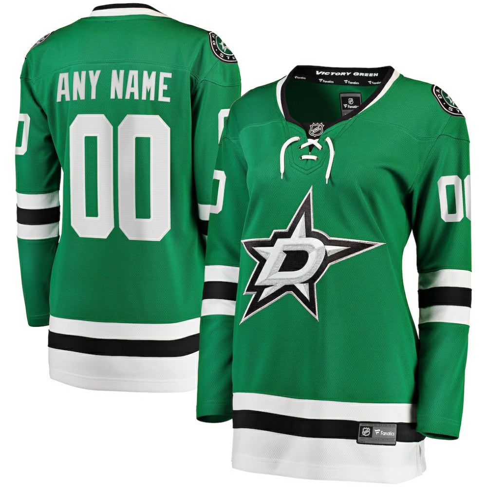 NHL Dallas Stars Fanatics Women's Home Breakaway Custom Jersey - Green