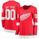 NHL,Custom Detroit Red Wings Fanatics Women's Home Breakaway Custom Jersey - Red