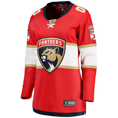 NHL Florida Panthers Fanatics Women's Home Breakaway Custom Jersey - Red