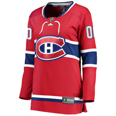 NHL Montreal Canadiens Fanatics Women's Home Breakaway Custom Jersey - Red