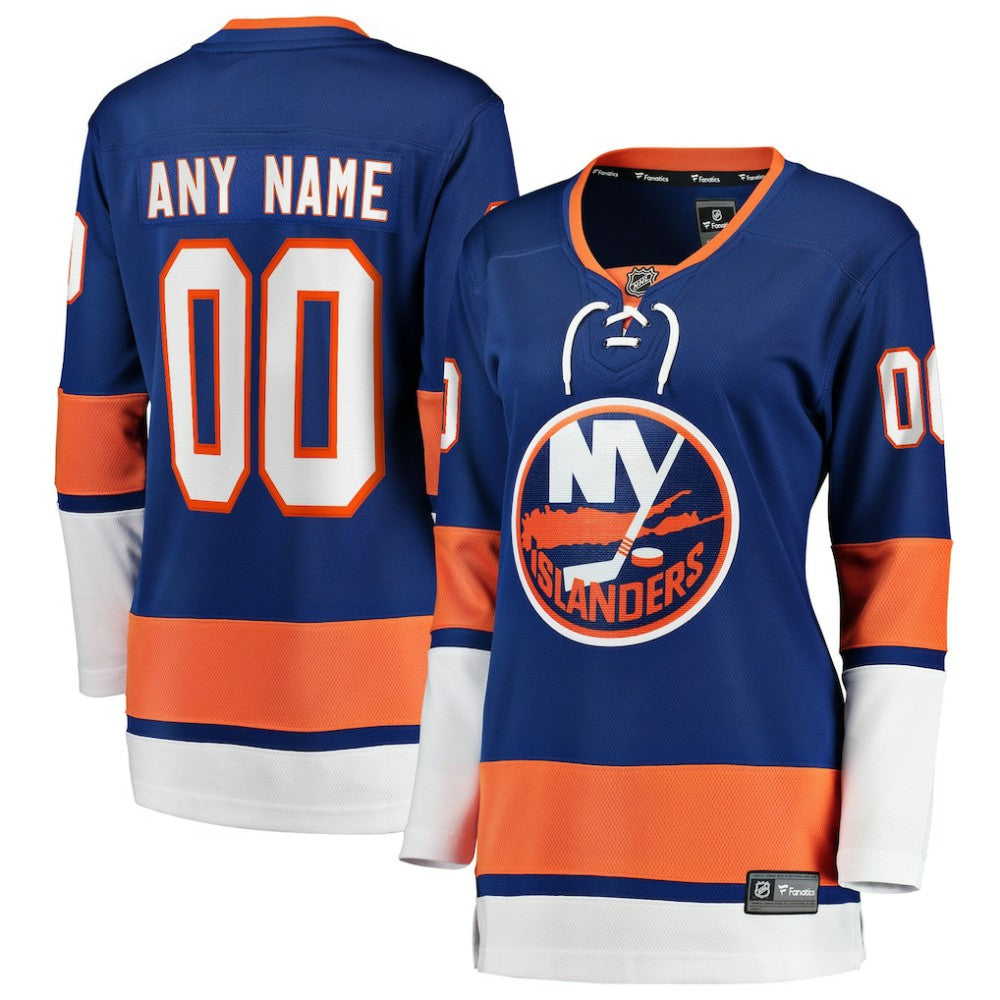 NHL New York Islanders Fanatics Women's Home Breakaway Custom Jersey - Blue