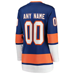 NHL New York Islanders Fanatics Women's Home Breakaway Custom Jersey - Blue