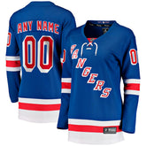 NHL,Custom New York Rangers Fanatics Women's Home Breakaway Custom Jersey - Blue