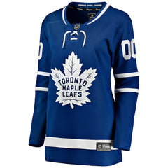 NHL,Custom Toronto Maple Leafs Fanatics Women's Home Breakaway Custom Jersey - Blue