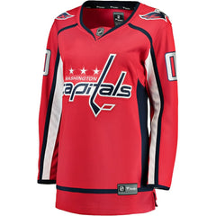NHL Washington Capitals Fanatics Women's Home Breakaway Custom Jersey - Red