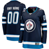 NHL Winnipeg Jets Fanatics Women's Home Breakaway Custom Jersey - Blue
