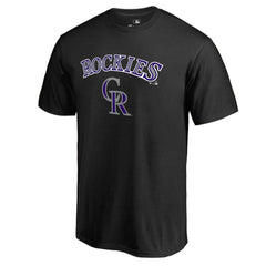 Colorado Rockies Team Lockup T-Shirt - Black T-shirts