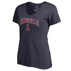 Los Angeles Angels Women's Team Lockup T-Shirt - Navy T-shirts