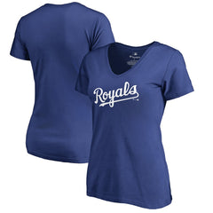 Kansas City Royals Women's Team Wordmark T-Shirt - Royal T-shirts