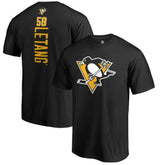 NHL Kris Letang Pittsburgh Penguins Backer T-Shirt - Black