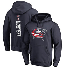 NHL Zach Werenski Columbus Blue Jackets Backer Pullover Hoodie - Navy