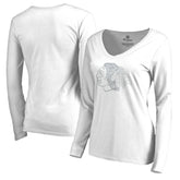NHL Chicago Blackhawks Women's White Out Long Sleeve T-Shirt - White